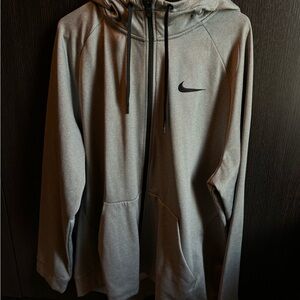 Men’s Full Zip Nike Gray Hoodie XXL